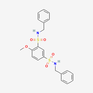 N1,N3-DIBENZYL-4-METHOXYBENZENE-1,3-DISULFONAMIDE