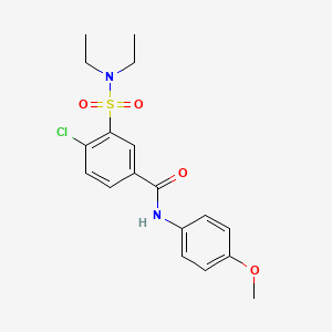 4-chloro-3-(diethylsulfamoyl)-N-(4-methoxyphenyl)benzamide