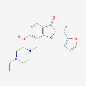 (Z)-7-((4-ethylpiperazin-1-yl)methyl)-2-(furan-2-ylmethylene)-6-hydroxy-4-methylbenzofuran-3(2H)-one