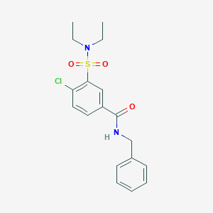 N-benzyl-4-chloro-3-(diethylsulfamoyl)benzamide