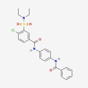 N-(4-benzamidophenyl)-4-chloro-3-(diethylsulfamoyl)benzamide