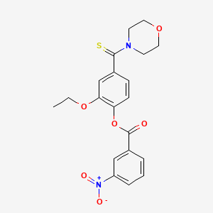 2-ETHOXY-4-(MORPHOLINE-4-CARBOTHIOYL)PHENYL 3-NITROBENZOATE