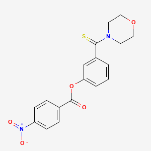 [3-(morpholine-4-carbothioyl)phenyl] 4-nitrobenzoate