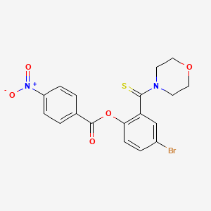 4-Bromo-2-(morpholine-4-carbothioyl)phenyl 4-nitrobenzoate