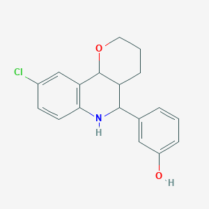 3-(9-chloro-3,4,4a,5,6,10b-hexahydro-2H-pyrano[3,2-c]quinolin-5-yl)phenol