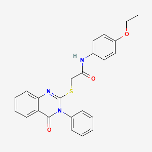 N-(4-ethoxyphenyl)-2-[(4-oxo-3-phenyl-3,4-dihydro-2-quinazolinyl)thio]acetamide