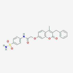 2-((3-benzyl-4-methyl-2-oxo-2H-chromen-7-yl)oxy)-N-(4-sulfamoylphenyl)acetamide