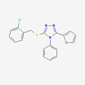 3-[(2-chlorobenzyl)thio]-5-(2-furyl)-4-phenyl-4H-1,2,4-triazole