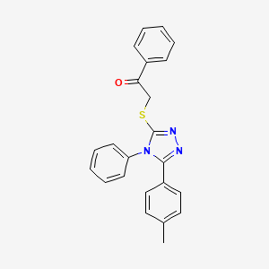 2-{[5-(4-methylphenyl)-4-phenyl-4H-1,2,4-triazol-3-yl]sulfanyl}-1-phenylethanone