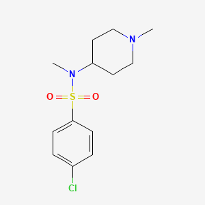 4-chloro-N-methyl-N-(1-methyl-4-piperidinyl)benzenesulfonamide