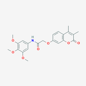 2-[(3,4-dimethyl-2-oxo-2H-chromen-7-yl)oxy]-N-(3,4,5-trimethoxyphenyl)acetamide