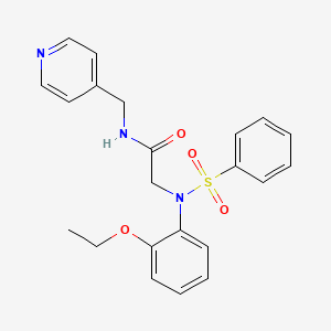 N~2~-(2-ethoxyphenyl)-N~2~-(phenylsulfonyl)-N~1~-(4-pyridinylmethyl)glycinamide