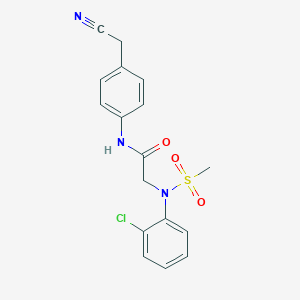 N~2~-(2-chlorophenyl)-N~1~-[4-(cyanomethyl)phenyl]-N~2~-(methylsulfonyl)glycinamide