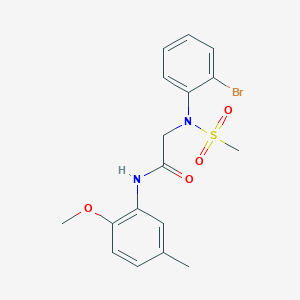 2-(2-bromo-N-methylsulfonylanilino)-N-(2-methoxy-5-methylphenyl)acetamide