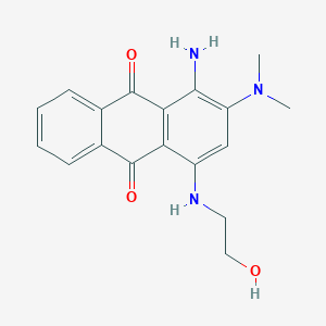 1-Amino-2-(dimethylamino)-4-[(2-hydroxyethyl)amino]anthra-9,10-quinone