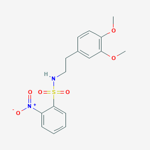 N-[2-(3,4-DIMETHOXYPHENYL)ETHYL]-2-NITROBENZENE-1-SULFONAMIDE