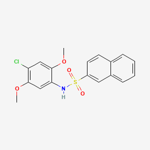 N-(4-chloro-2,5-dimethoxyphenyl)-2-naphthalenesulfonamide