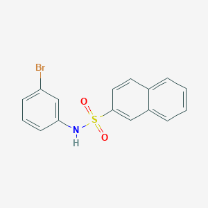 molecular formula C16H12BrNO2S B3575839 N-(3-bromophenyl)naphthalene-2-sulfonamide 