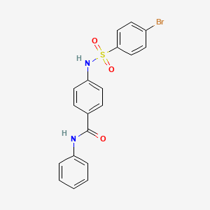 4-{[(4-bromophenyl)sulfonyl]amino}-N-phenylbenzamide