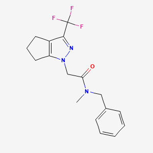 N-Benzyl-N-methyl-2-(3-trifluoromethyl-5,6-dihydro-4H-cyclopentapyrazol-1-yl)-acetamide