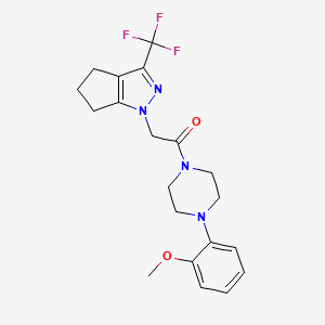 1-{2-[4-(2-methoxyphenyl)-1-piperazinyl]-2-oxoethyl}-3-(trifluoromethyl)-1,4,5,6-tetrahydrocyclopenta[c]pyrazole