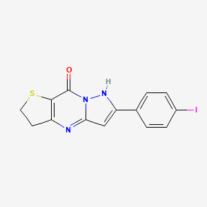 11-(4-Iodophenyl)-4-thia-1,8,12-triazatricyclo[7.3.0.03,7]dodeca-3(7),8,10-trien-2-one