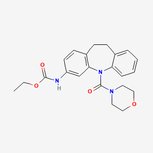 ethyl N-[11-(morpholine-4-carbonyl)-5,6-dihydrobenzo[b][1]benzazepin-2-yl]carbamate