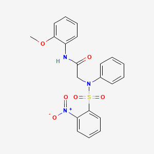 N-(2-METHOXYPHENYL)-2-(N-PHENYL2-NITROBENZENESULFONAMIDO)ACETAMIDE