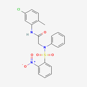 N-(5-CHLORO-2-METHYLPHENYL)-2-(N-PHENYL2-NITROBENZENESULFONAMIDO)ACETAMIDE