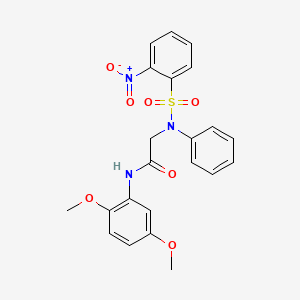 N~1~-(2,5-dimethoxyphenyl)-N~2~-[(2-nitrophenyl)sulfonyl]-N~2~-phenylglycinamide