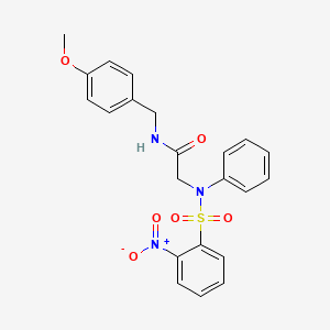 N-[(4-METHOXYPHENYL)METHYL]-2-(N-PHENYL2-NITROBENZENESULFONAMIDO)ACETAMIDE