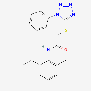 N-(2-ethyl-6-methylphenyl)-2-[(1-phenyl-1H-tetrazol-5-yl)sulfanyl]acetamide