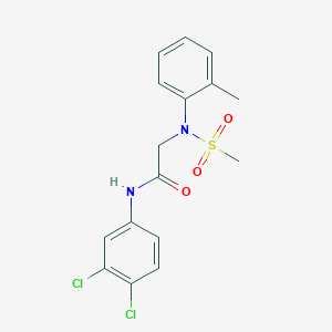 N~1~-(3,4-dichlorophenyl)-N~2~-(2-methylphenyl)-N~2~-(methylsulfonyl)glycinamide