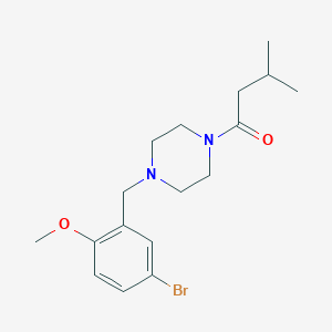 1-[4-(5-Bromo-2-methoxybenzyl)piperazin-1-yl]-3-methylbutan-1-one