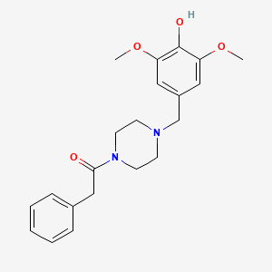 2,6-dimethoxy-4-{[4-(phenylacetyl)-1-piperazinyl]methyl}phenol