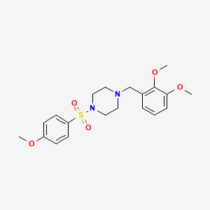 1-(2,3-dimethoxybenzyl)-4-[(4-methoxyphenyl)sulfonyl]piperazine