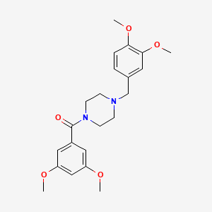 1-(3,5-dimethoxybenzoyl)-4-(3,4-dimethoxybenzyl)piperazine