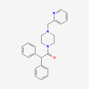 2,2-DIPHENYL-1-[4-(2-PYRIDYLMETHYL)PIPERAZINO]-1-ETHANONE