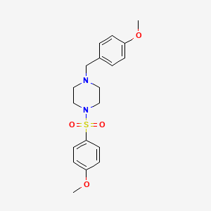 1-(4-METHOXYBENZENESULFONYL)-4-[(4-METHOXYPHENYL)METHYL]PIPERAZINE