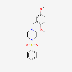 molecular formula C20H26N2O4S B3576265 1-(2,5-dimethoxybenzyl)-4-[(4-methylphenyl)sulfonyl]piperazine 