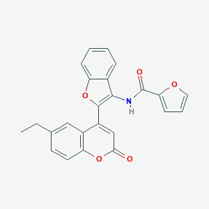 N-[2-(6-ethyl-2-oxochromen-4-yl)-1-benzofuran-3-yl]furan-2-carboxamide