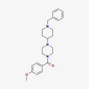 1-(1-BENZYLPIPERIDIN-4-YL)-4-(4-METHOXYBENZOYL)PIPERAZINE