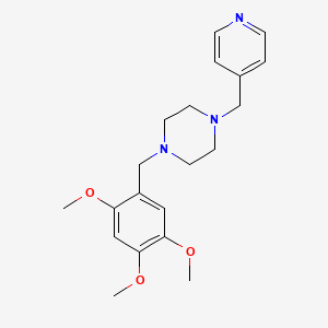 1-[(PYRIDIN-4-YL)METHYL]-4-[(2,4,5-TRIMETHOXYPHENYL)METHYL]PIPERAZINE