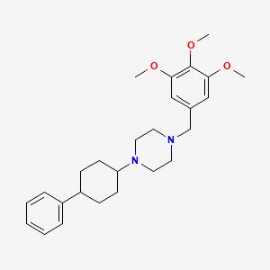 1-(4-Phenylcyclohexyl)-4-[(3,4,5-trimethoxyphenyl)methyl]piperazine