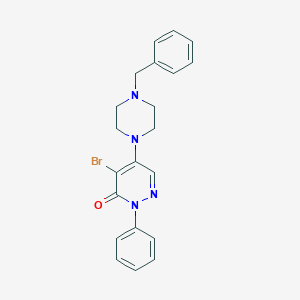 5-(4-benzyl-1-piperazinyl)-4-bromo-2-phenyl-3(2H)-pyridazinone