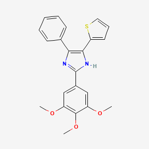 5-PHENYL-4-(THIOPHEN-2-YL)-2-(3,4,5-TRIMETHOXYPHENYL)-1H-IMIDAZOLE