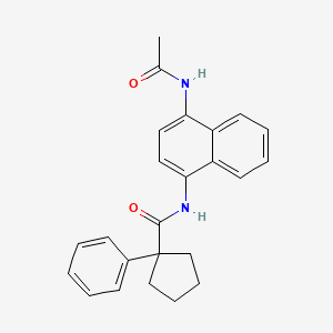 N-[4-(acetylamino)-1-naphthyl]-1-phenylcyclopentanecarboxamide