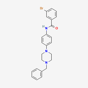 N-[4-(4-benzyl-1-piperazinyl)phenyl]-3-bromobenzamide