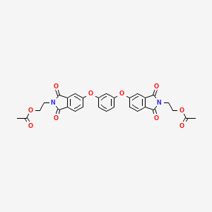 1,3-phenylenebis[oxy(1,3-dioxo-1,3-dihydro-2H-isoindole-5,2-diyl)-2,1-ethanediyl] diacetate