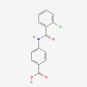 molecular formula C14H10ClNO3 B3576438 4-(2-Chlorobenzamido)benzoic acid CAS No. 70204-54-5